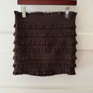 New Pleasure Doing Business Ruffled Skirt top boho vibes coastal cowgirl